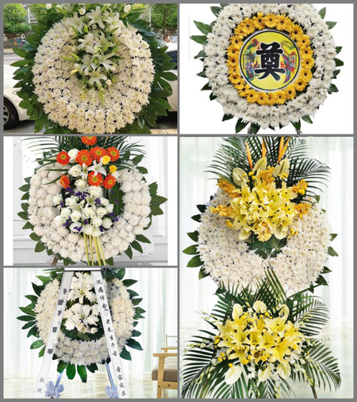 山东青岛胶州市胶北镇南梁家屯村花圈速递
